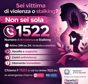 Numero Anti Violenza e Stalking 1522